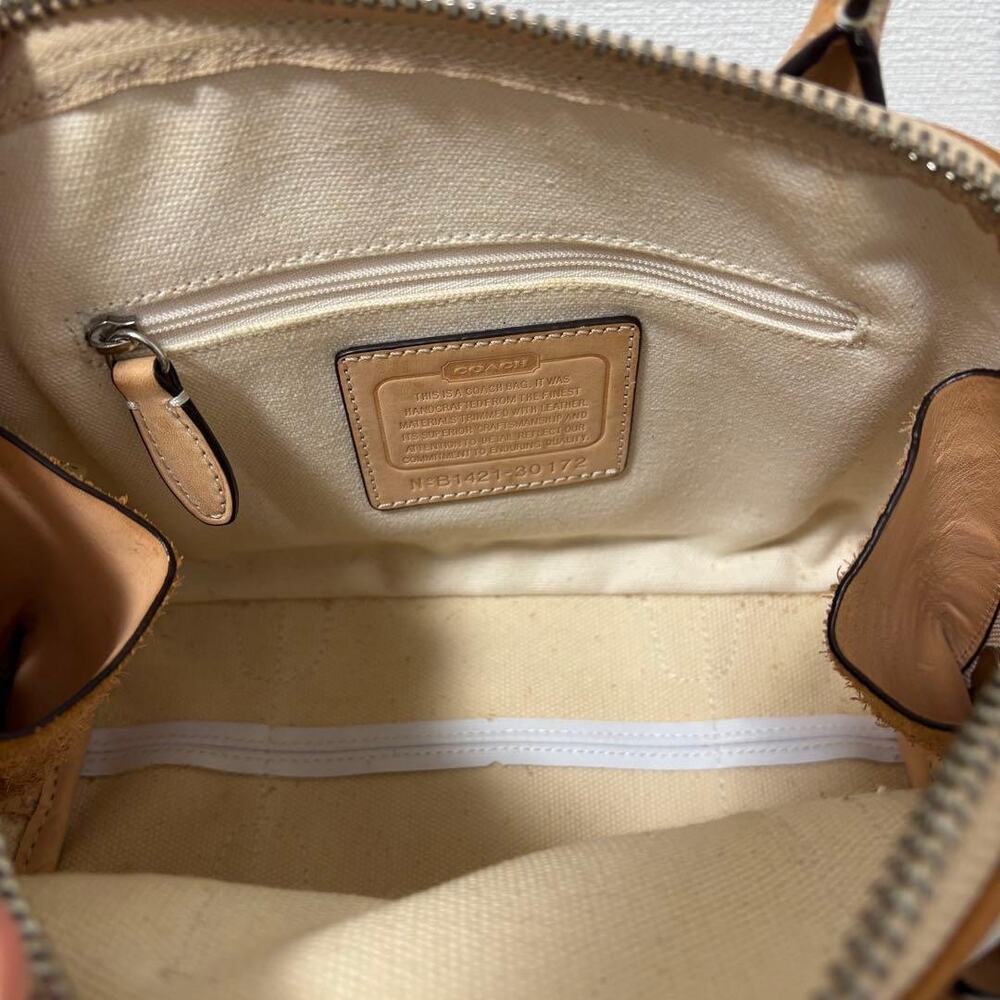 Coach Bleecker Striped Preston Satchel Classic - Picture 8 of 10